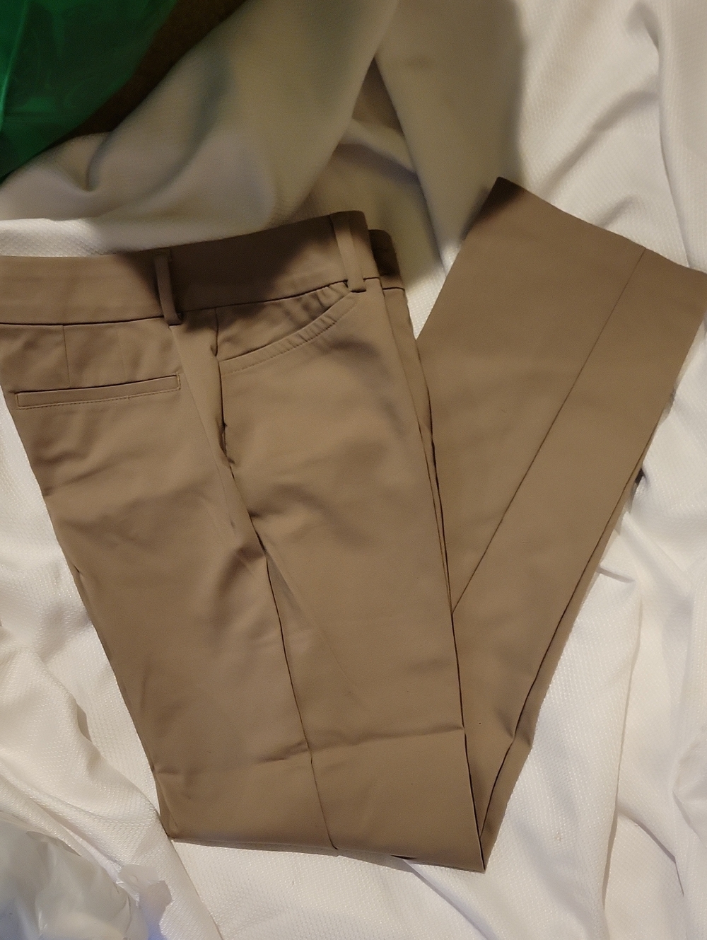 Lee Women's Super Nice Straight Leg Chino Pants in Tan